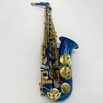 Zilā zelta galvenais speciālists, Alto saksofons (E tonī dziļums zelta pārklājumu gravēšana profesionālā balss džeza instrumenta alto sax
