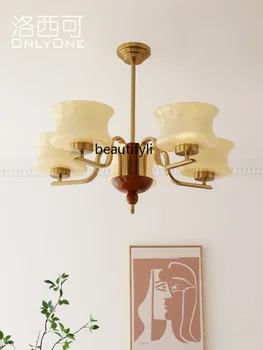 Vidū-Senā Franču Vienkāršība Lustra American Vintage Stila Žurnāls Viesistaba Guļamistaba Ēdamistaba Lampas 1