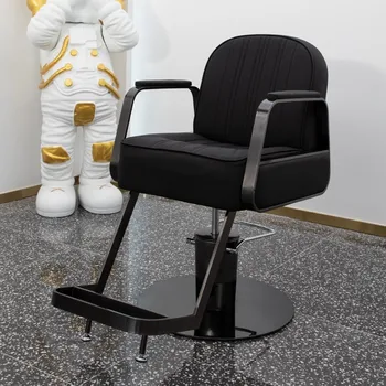 Profesionālā Frizētava Krēsli Frizieris Ergonomisks Ērts Metāla Krēsls Ritošā Stilists Silla De Barberia Salonu Aprīkojums 1