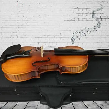 Vijoli 4/4-1/4 Pilna Izmēra Basswood Akustiskā Vijole Kļavu Tiger Modelis Skolēnu Mācīšanās Virknes Instruments Vijole Ar Daļām 1