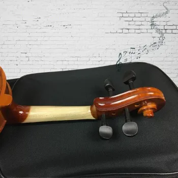 Vijoli 4/4-1/4 Pilna Izmēra Basswood Akustiskā Vijole Kļavu Tiger Modelis Skolēnu Mācīšanās Virknes Instruments Vijole Ar Daļām 2
