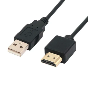 1~10PCS 1.4 Vīrietis Ar USB 2.0 Plug Adapteris Savienotājs Lādētāja Pārveidotājs Kabelis 2