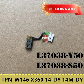HP TPN-W146 14-DY 14M-DY1033DX 14M-DY Klēpjdatoru pirkstu Nospiedumu lasītājs vai Kabeli, vai Dzelzs plākšņu Vai DC Strāvas Ligzda L37038-S50 Y50 5